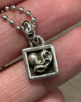 CHROME HEARTS FRAMED HEART NECKLACE ‘SILVER’