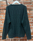 BURBERRY CABLE KNIT SWEATER ‘FOREST’