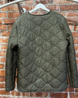 STUSSY QUILTED MILITARY JACKET 'OLIVE'