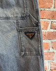 PRADA RELAXED FIT CARPENTER DENIM JEANS ‘GREY’