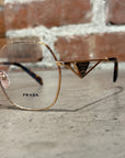 PRADA 59ZV CLEAR FRAME SUNGLASSES ‘WHITEGOLD’