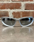 BALENCIAGA SWIFT OVAL SUNGLASSES ‘SILVER’