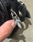 CHROME HEARTS NYLON STENCIL GUNSLINGER WRIST BAG ‘BLACK’