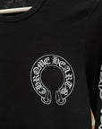 CHROME HEARTS HORSESHOE FLORAL THERMAL LONG SLEEVE ‘BLACK’