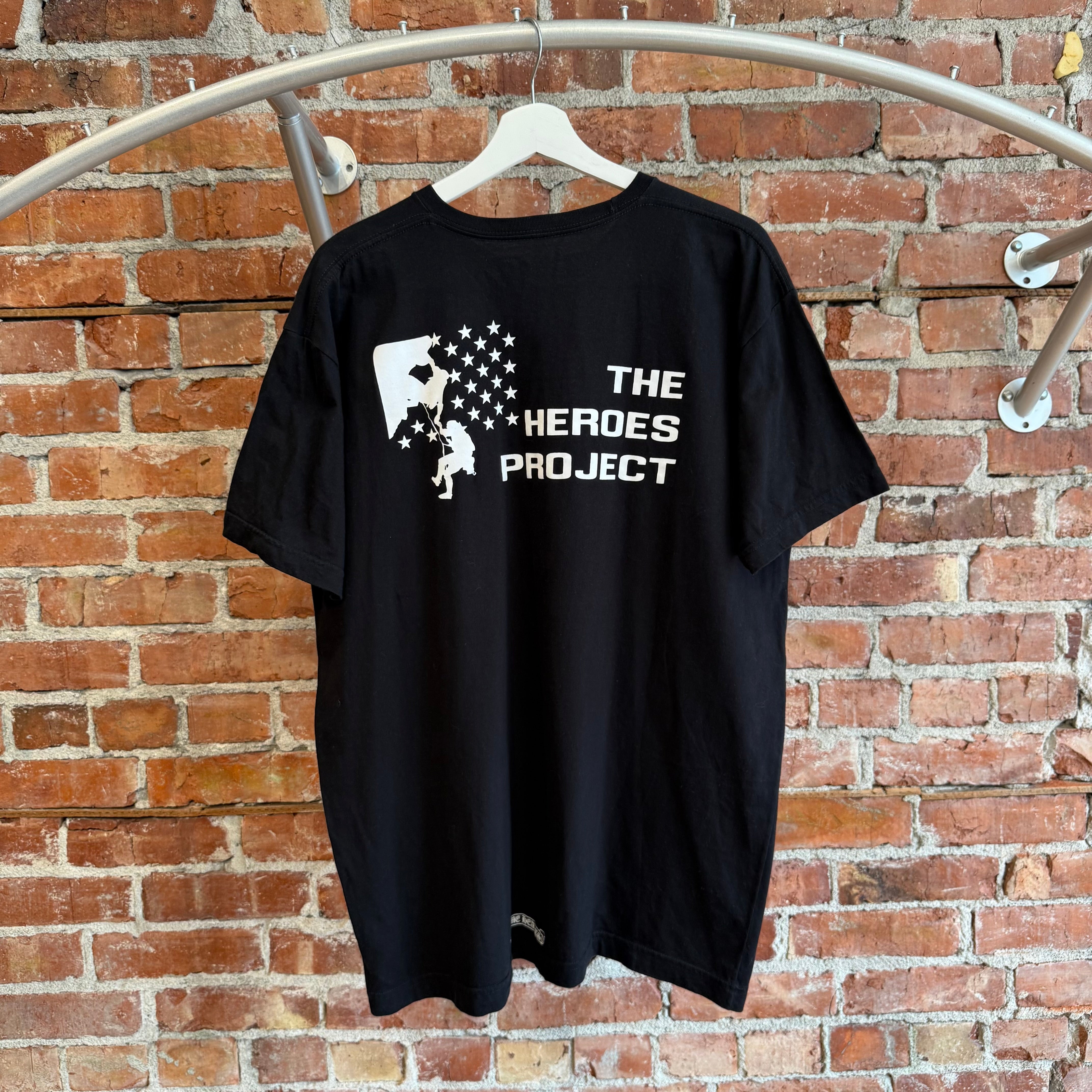 CHROME HEARTS クロムハーツ THE HEROES PROJECT CHROME HEARTS THE HEROES PROJECT TEE 'BLACK' – Sadō Room