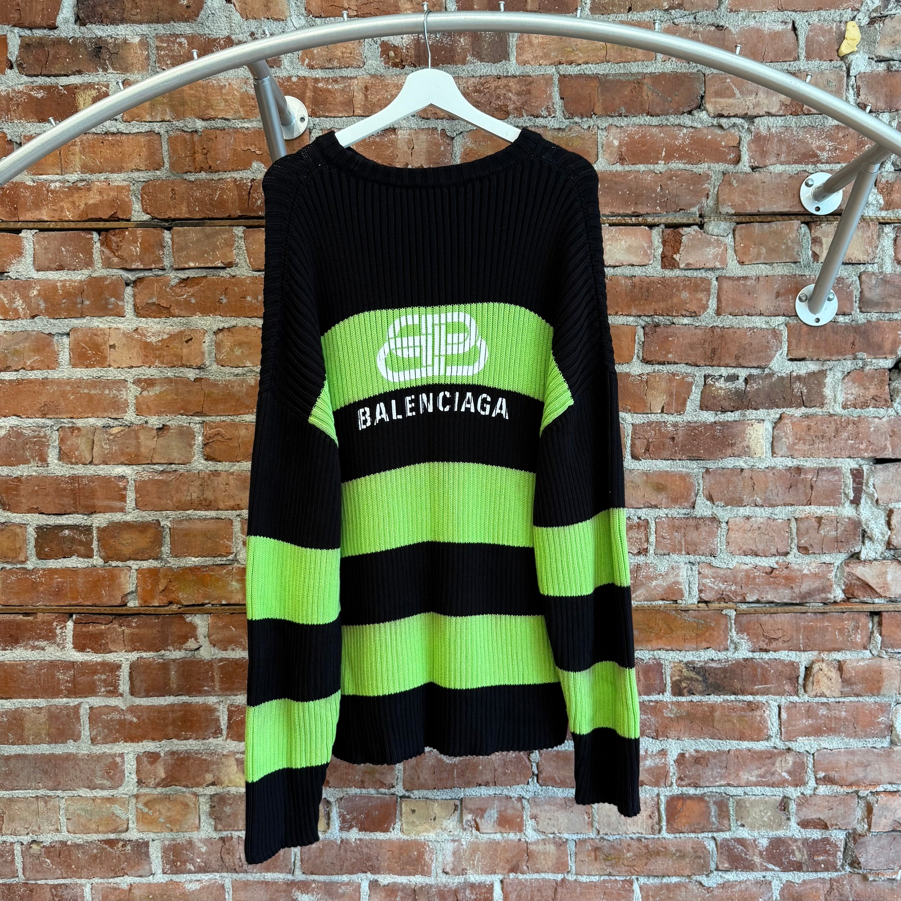 Balenciaga 蛍光グリーン トレーナー Balenciaga 蛍光グリーン トレーナー BALENCIAGA 蛍光グリーン