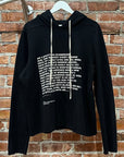 RICK OWENS DRKSDHW CROPPED SAMPLE POEM HOODIE ‘BLACK’