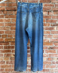 BALENCIAGA SS20 TROMPE L'OEIL DENIM PRINT SWEATPANTS ‘BLUE’
