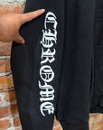 CHROME HEARTS THERMAL SCRIPT LOGO ZIP HOODIE ‘BLACK’