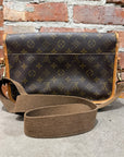 LOUIS VUITTON VINTAGE MONOGRAM SIDE BAG ‘BROWN’