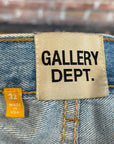 GALLERY DEPT LENNY FLARE PATCHWORK DENIM ‘LIGHT BLUE’