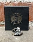 DEAL DESIGN KNIGHTS HORSE & SERPENT OPEN RING ‘SILVER’