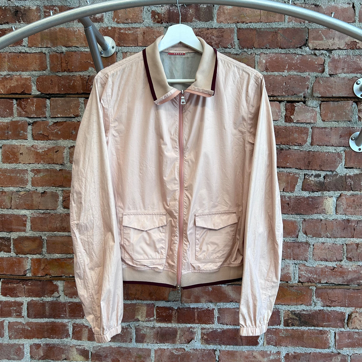 ジャケット・アウター 00SS PRADA SPORT Pink Nylon Moto Jacket 00SS PRADA SPORT Pink Nylon Moto Jacket - メルカリ