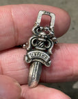 CHROME HEARTS ZIPPER DAGGER NECKLACE 'SILVER'