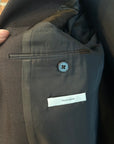 JIL SANDER SHARP WOOL SERGE JACKET & PANTS ‘BROWN’