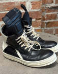 RICK OWENS MAINLINE GEOBASKETS ‘BLACK/MILK’