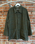 OUR LEGACY HAVEN SPARSE CHECK SHIRT JACKET ‘GREEN’