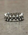 CHROME HEARTS PYRAMID PLUS BAND RING ‘SILVER’