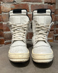RICK OWENS FW16 GEOBASKET SNEAKERS ‘MILK’
