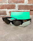 BOTTEGA VENETA BV1431S CAT-EYE SUNGLASSES ‘BLACK’
