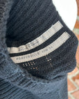 RICK OWENS FW24 PORTERVILLE HEADON KNIT SWEATER ‘BLACK’