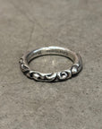 CHROME HEARTS SCROLL BAND RING ‘SILVER’