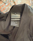 PRADA RE-NYLON PADDED HOODED JACKET ‘BLACK’