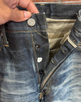 VISVIM SOCIAL SULPTCURE 01 DMG WASH DENIM ‘INDIGO’