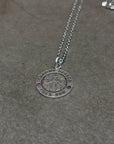 CHROME HEARTS RUBY V1 ANGEL MEDALLION NECKLACE ‘SILVER’