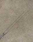 CHROME HEARTS TINY CROSS NECKLACE ‘SILVER’
