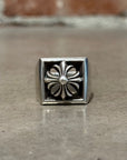 CHROME HEARTS PLUS CROSS BLOCK RING ‘SILVER’