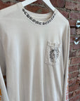 CHROME HEARTS COLLAR PRINT GRADIENT LOGO LONGSLEEVE ‘WHITE’
