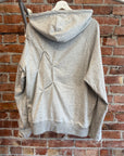 HELIOT EMIL MEGA RUCHED HOODIE ‘GREY’