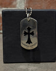 CHROME HEARTS LARGE CROSS DOGTAG ‘SILVER’