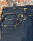 EVISU LOT 0001 CHENILLE GULL DENIM 'INDIGO/GREEN'