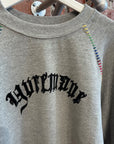 YUREMANE FLOCK CREWNECK ‘GRAY’