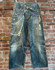 ACNE STUDIOS 1981M TROMPE L’OEIL CHAIN JEANS ‘MULTI’