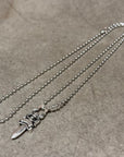 CHROME HEARTS ZIPPER DAGGER NECKLACE