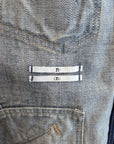 NUMBER (N)INE ZIPPO DISTRESSED DENIM JACKET ‘VINTAGE WASH’
