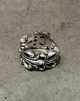 CHROME HEARTS DOUBLE FLORAL RING ‘SILVER’