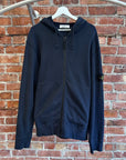 STONE ISLAND ZIP UP HOODIE ‘BLUE’