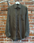 GUCCI TOM FORD INTERLOCKING G-LOGO SILK SHIRT ‘BLACK/GOLD’