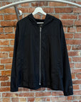 RICK OWENS x CHAMPION LIGHTWEIGHT ZIP UP JACKET ‘BLACK’