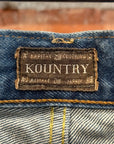 KAPITAL KOUNTRY BONE DENIM SHORTS ‘BLUE’