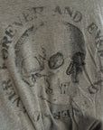DIESEL SKULL TEE ‘GRAY’