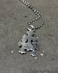 CHROME HEARTS SMALL TRIPLE CROSS NECKLACE ‘SILVER’