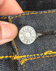 EVISU LOT 0001 SLIM STRAIGHT DENIM 'INDIGO/IVORY'