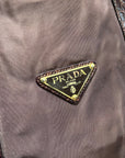 PRADA TESSTUO NYLON CROC LEATHER TOTE BAG ‘BURGUNDY’