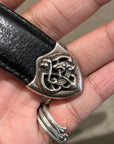 CHROME HEARTS 3-PIECE CELTIC 1" WESTERN BELT ‘BLACK’