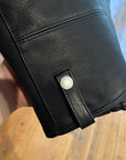 RICK OWENS X SUIC*DE SS26 TEMPLE VEGA LEATHER JACKET ‘BLACK’